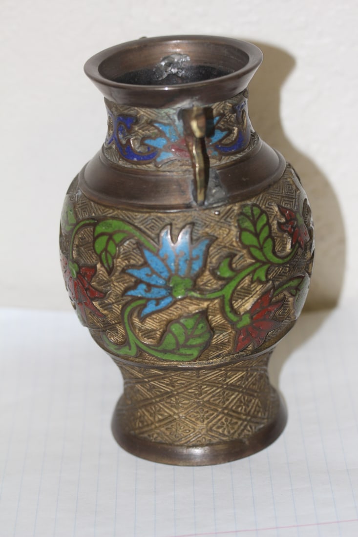Antique Japanese Cloisonne Vase - 4