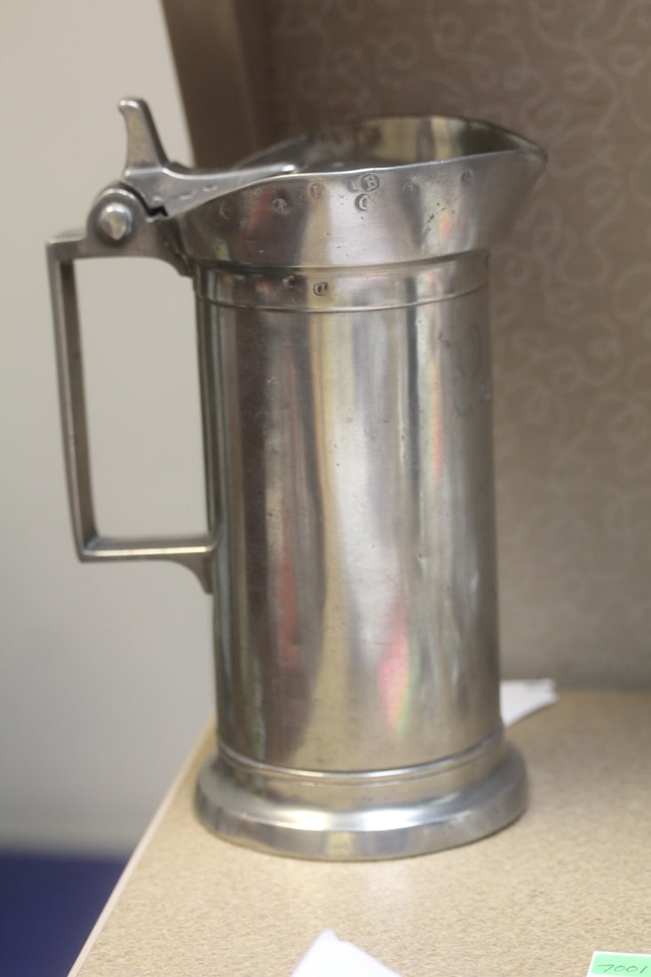 Antique Pewter Pot - 5
