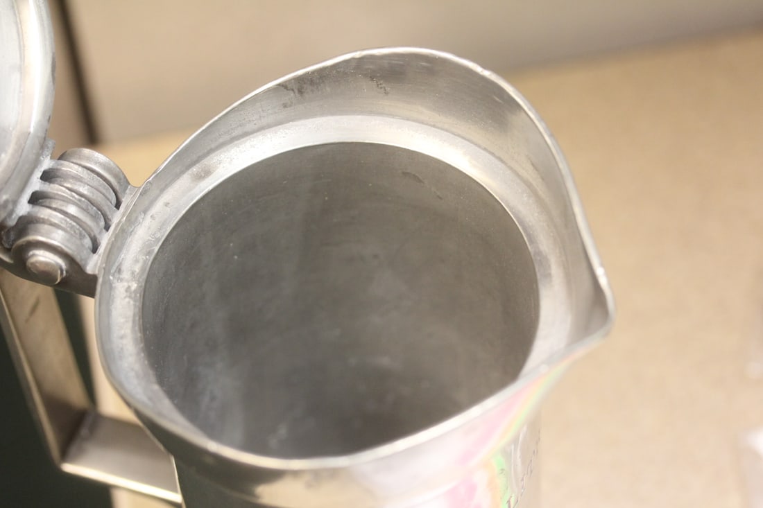 Antique Pewter Pot - 9