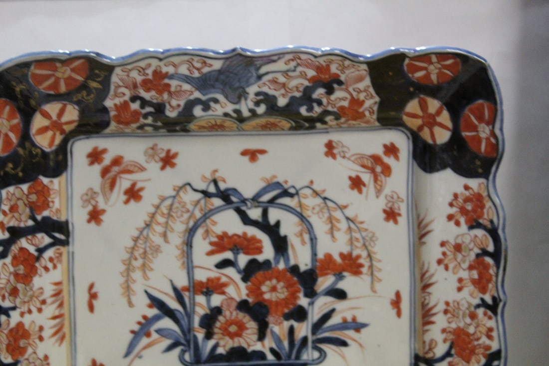 An Antique Japanese Square Tray - 3