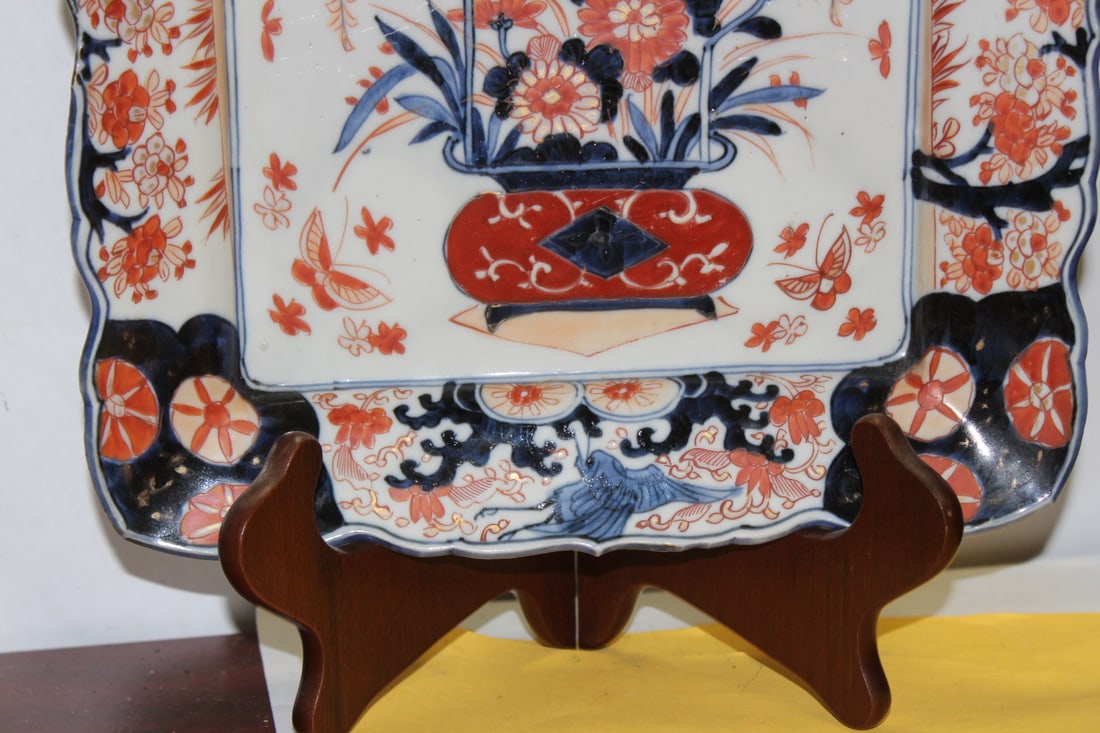 An Antique Japanese Square Tray - 5