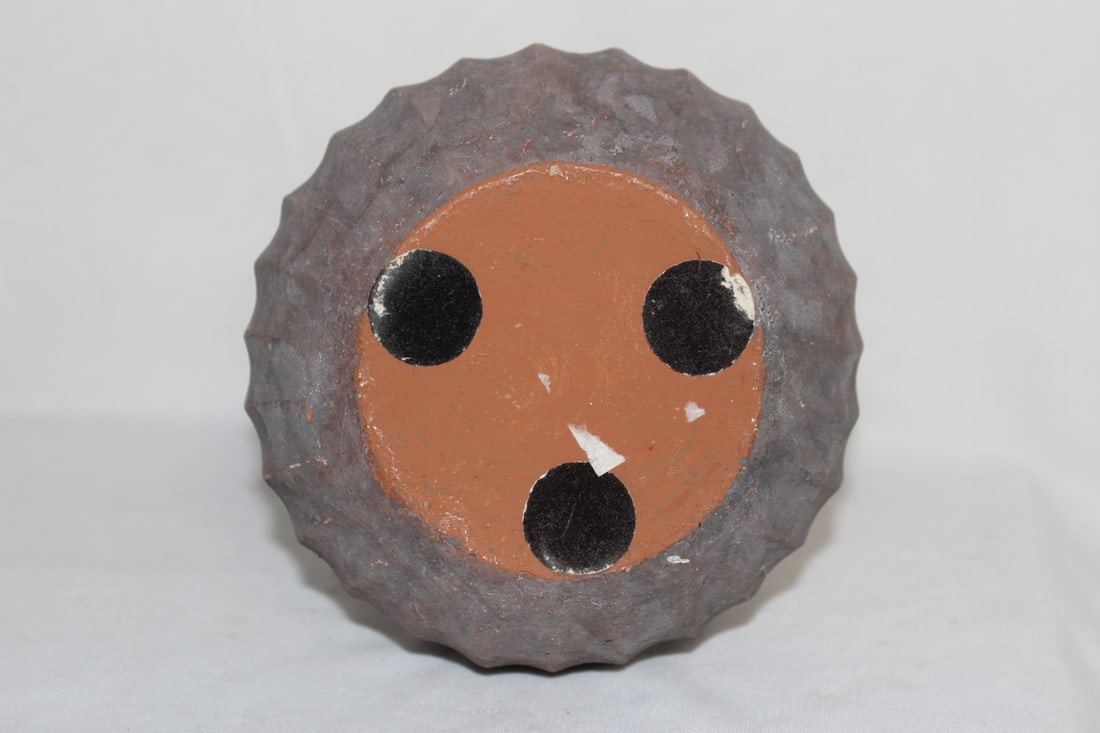 A Ceramic, most likely Clay Bottle/Vase - 2