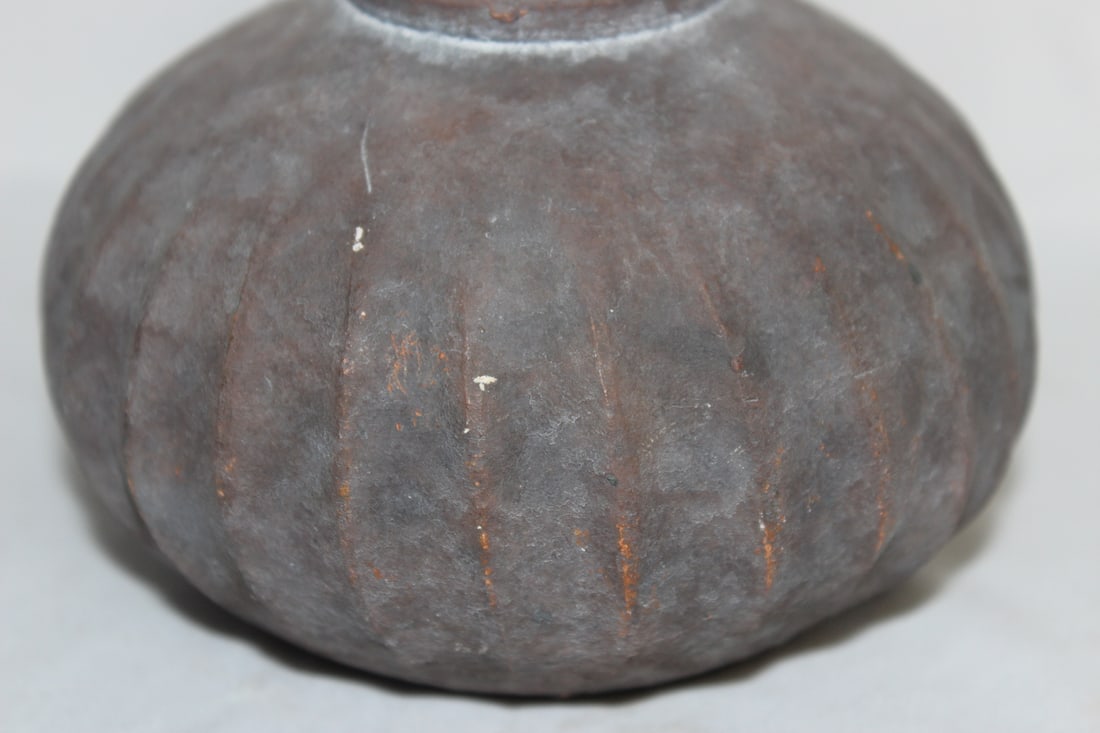 A Ceramic, most likely Clay Bottle/Vase - 4