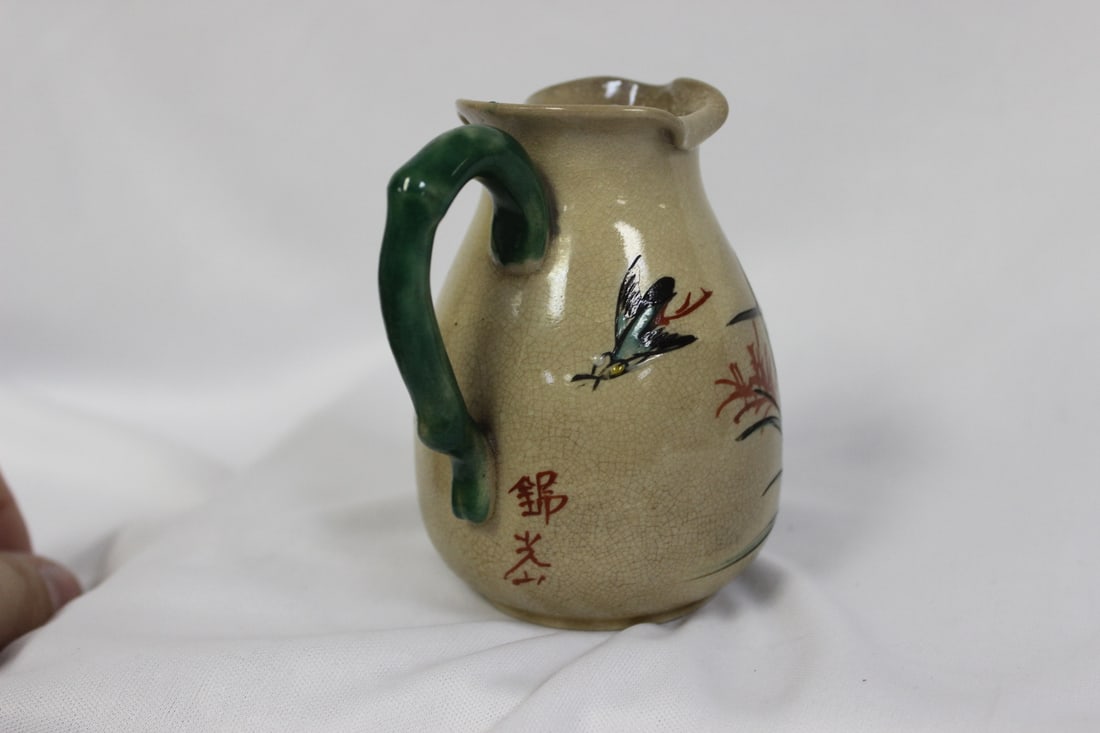 A Japanese Pottery Pitcher - 3