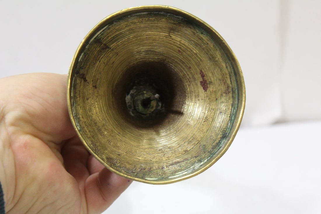 A Single Brass Candleholder - 5
