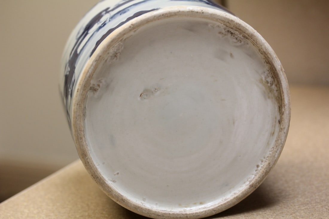 Chinese Blue and White Porcelain Bottle - 8