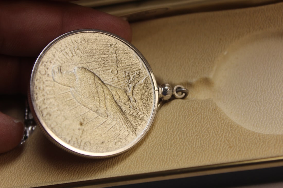 Swank Peace Dollar Key Chain - 2