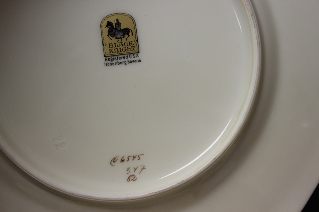 A Set of 5 Black Knight Bavarian Plates - 11