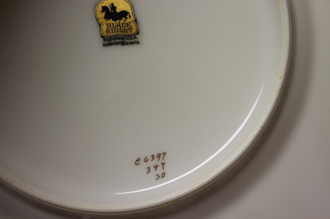A Set of 5 Black Knight Bavarian Plates - 8