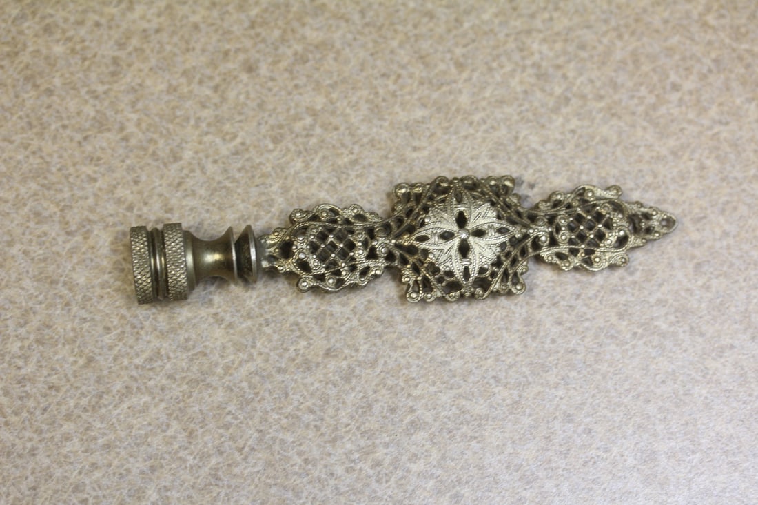 Vintage/Antique Brass Lamp Finial - 2