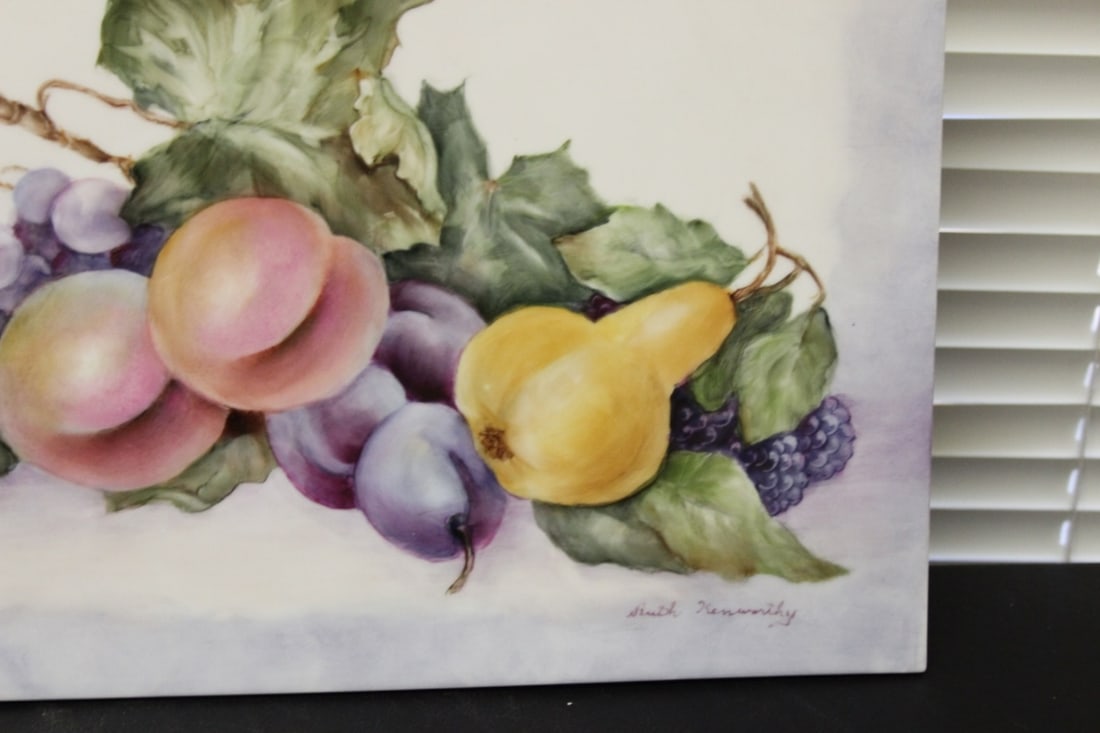 A Signed Ruth Kennedy Porcelain Plaque - 4