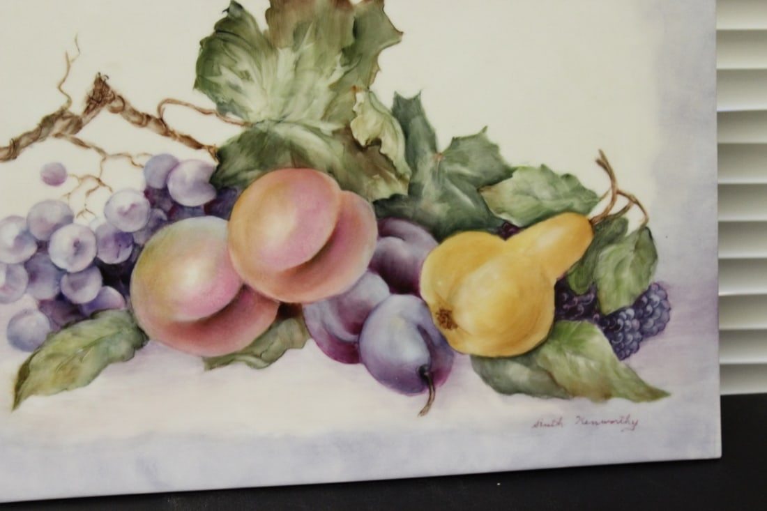A Signed Ruth Kennedy Porcelain Plaque - 6