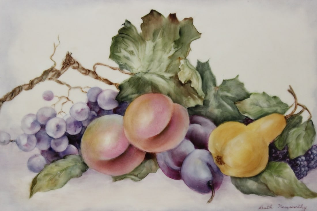 A Signed Ruth Kennedy Porcelain Plaque - 8