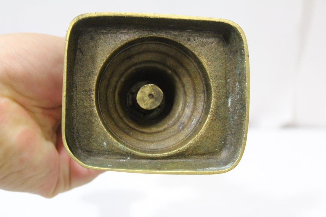 A Single Brass Candleholder - 5