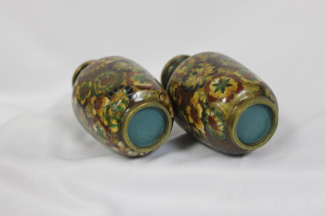 A Pair of Cloisonne Vases - 2