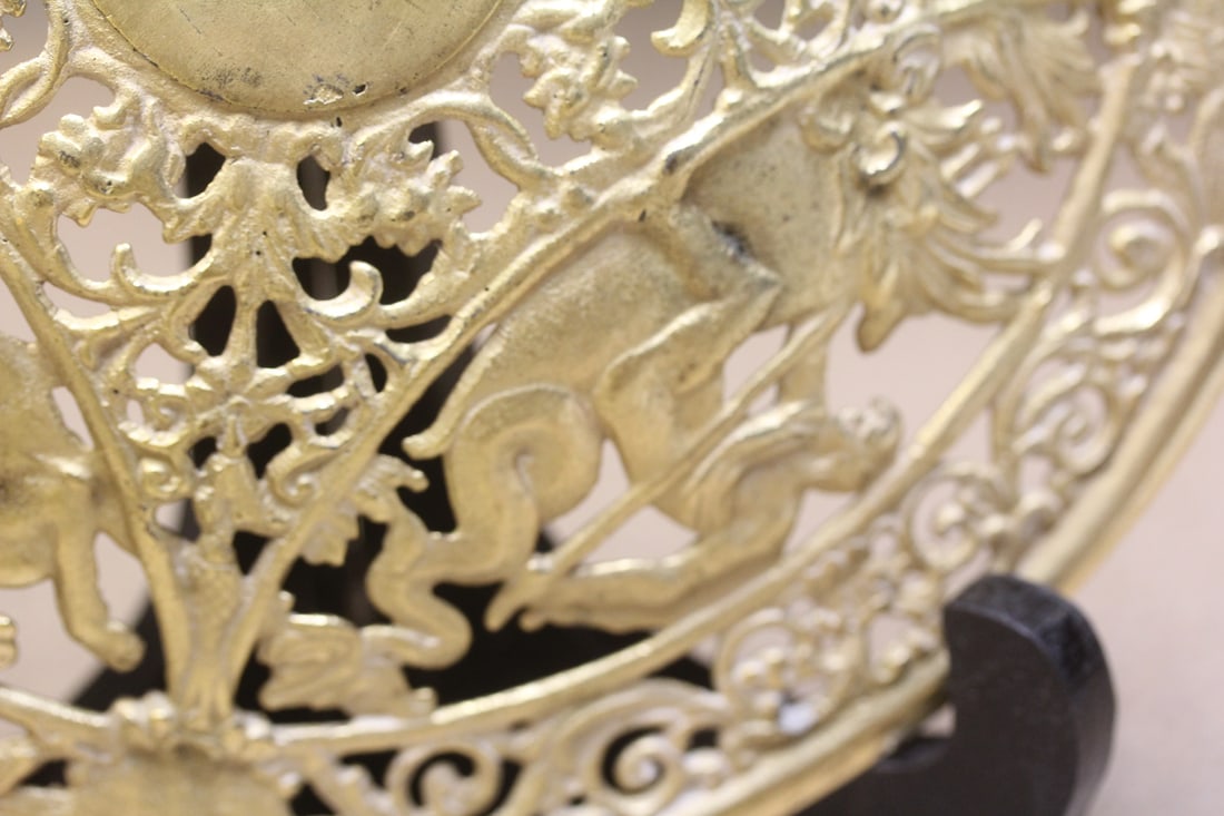 Gilt Gold Bronze Plate - 11