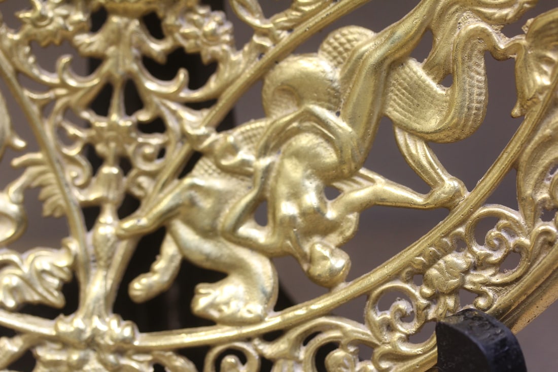 Gilt Gold Bronze Plate - 2