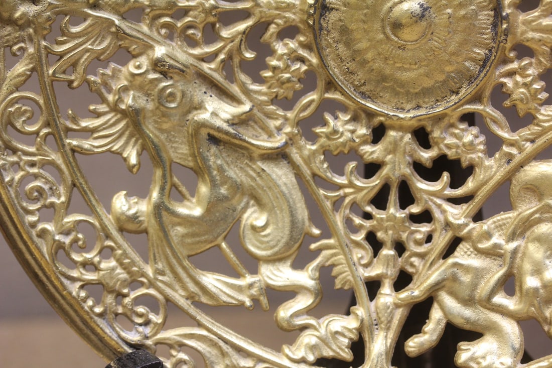 Gilt Gold Bronze Plate - 3