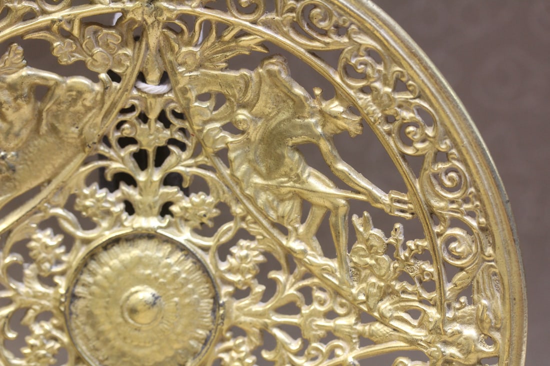 Gilt Gold Bronze Plate - 5