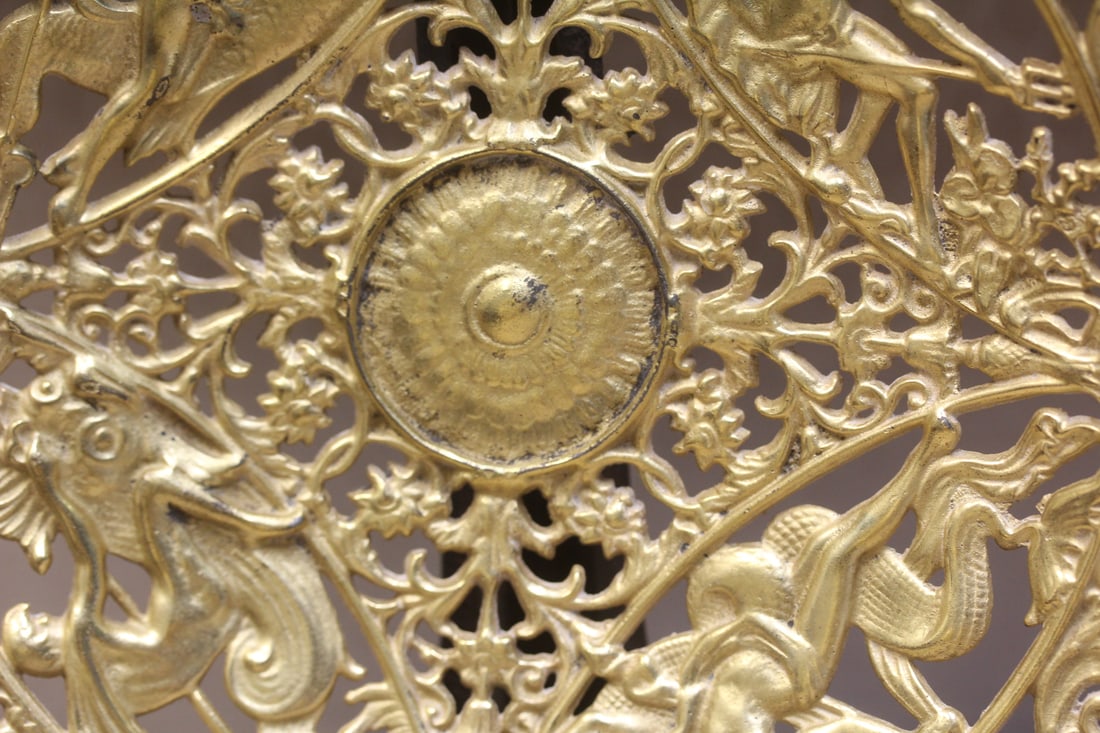 Gilt Gold Bronze Plate - 6