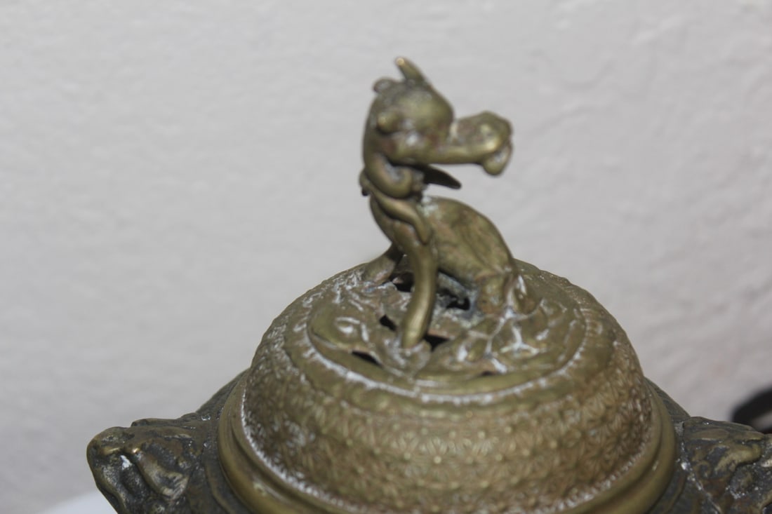 Antique Dragon Motief Cloisonne Censor - 3