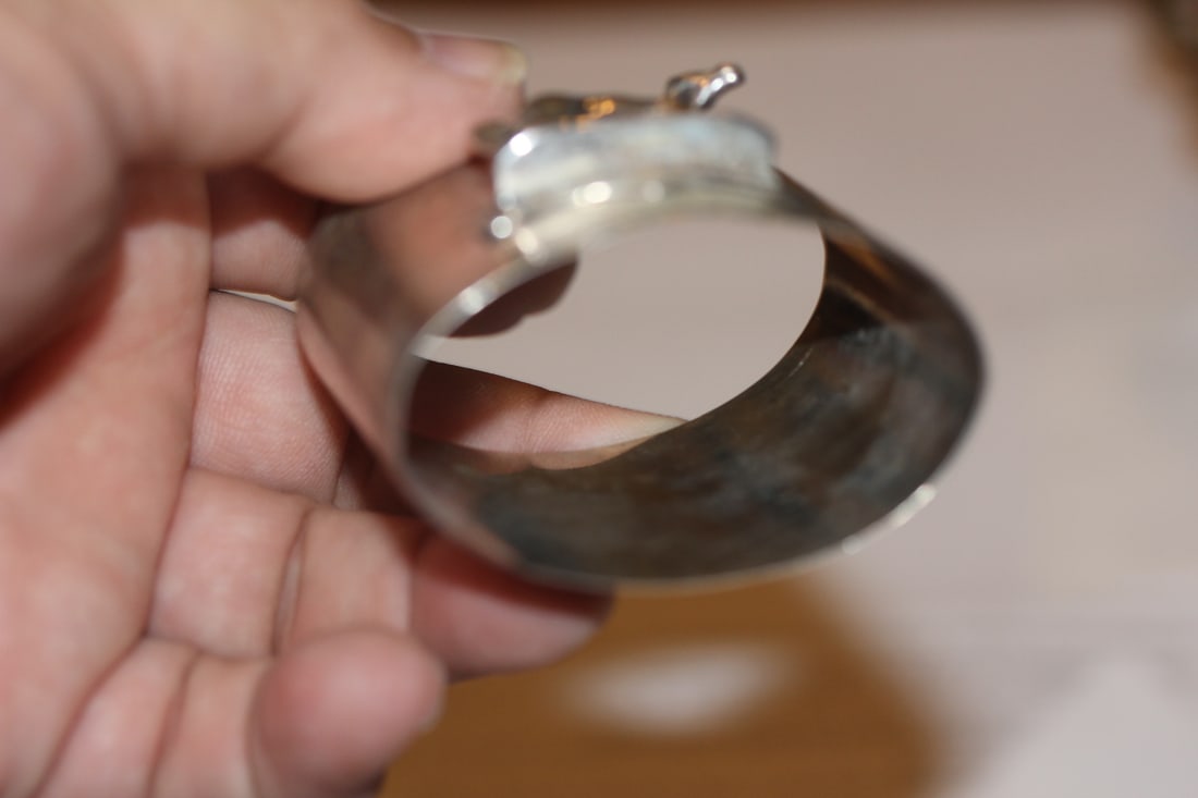 Rare Embossed Sterling Horse Napkin Ring - 3