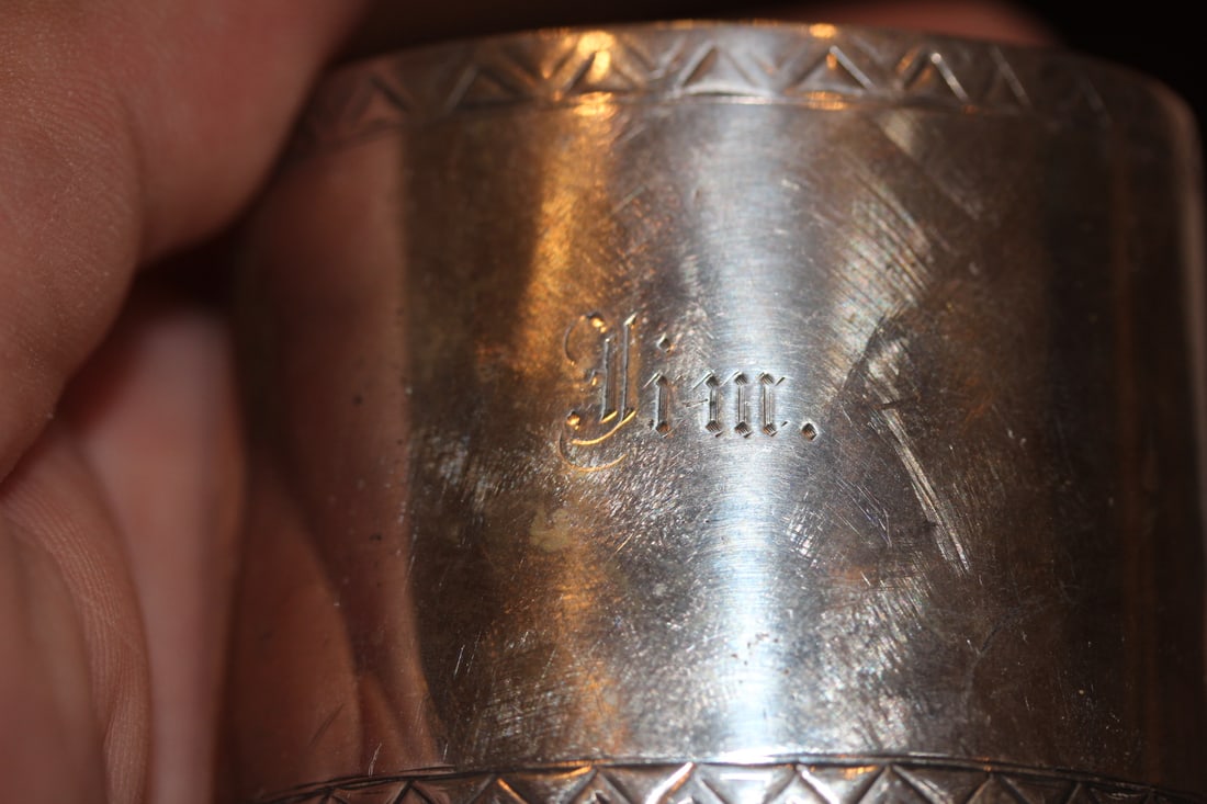 Rare Embossed Sterling Horse Napkin Ring - 4