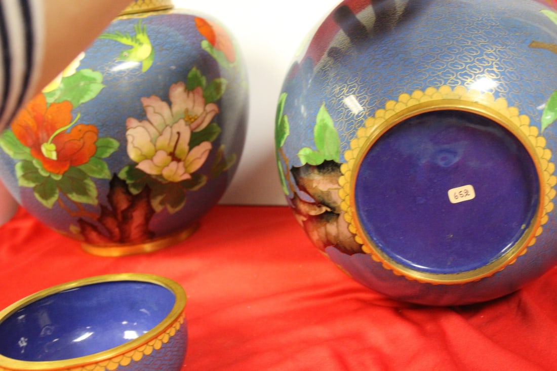 Large Cloisonne Ginger Jar - 4