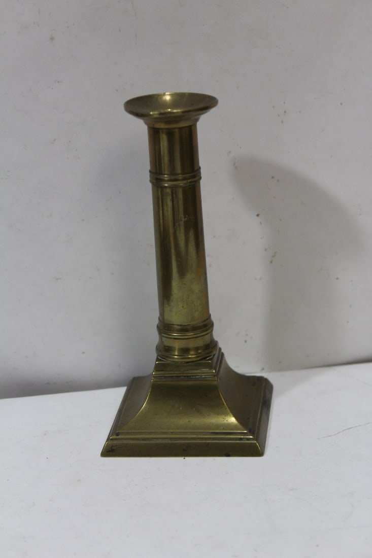 A Single Brass Candleholder - 3