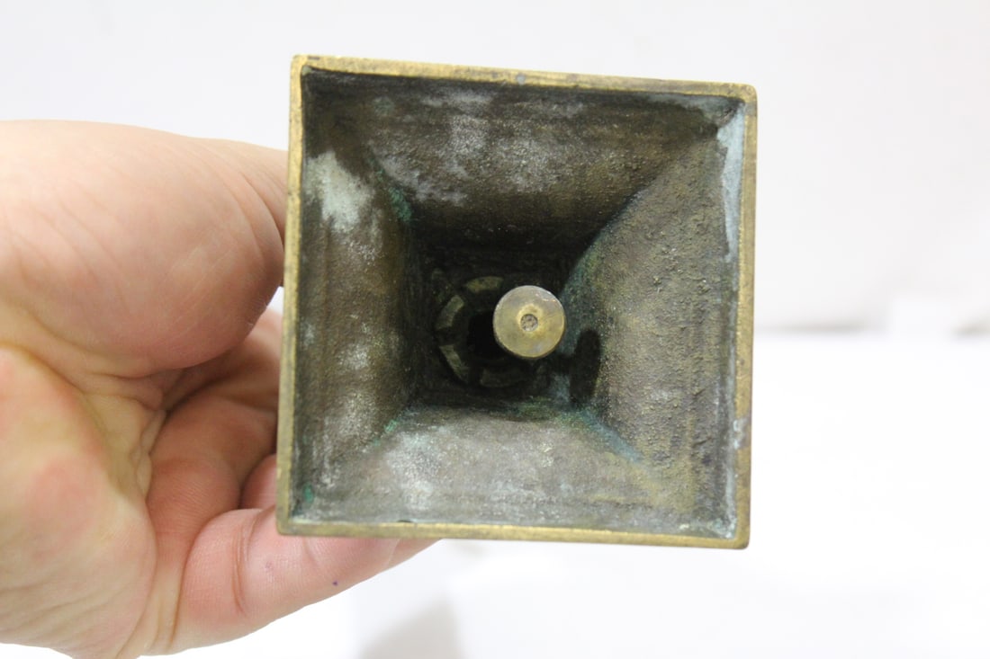 A Single Brass Candleholder - 5