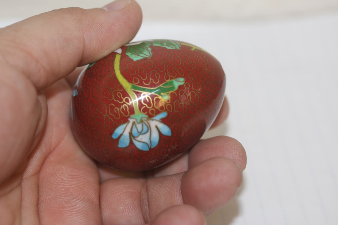 Chinese Cloisonne Egg - 2