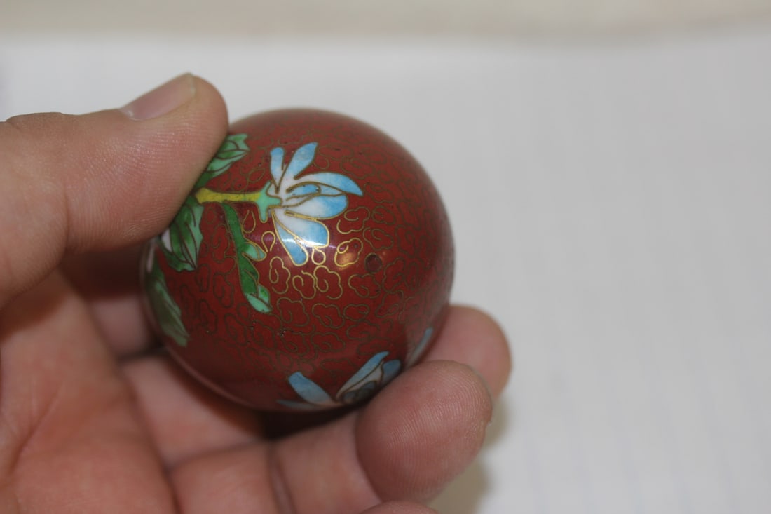 Chinese Cloisonne Egg - 4