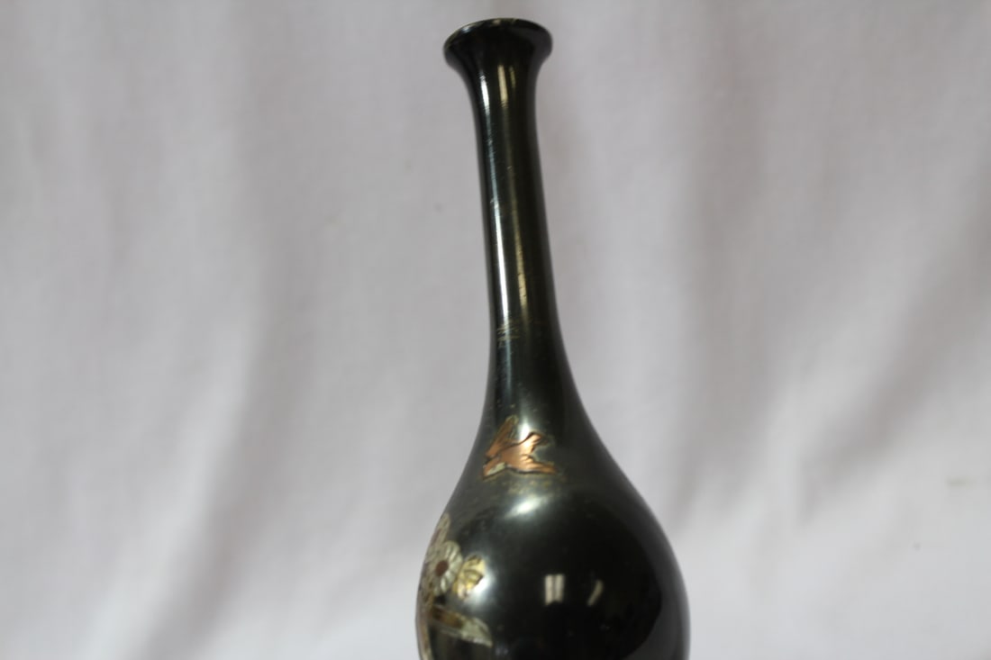 A Mixed Metal Japanese Vase - 6