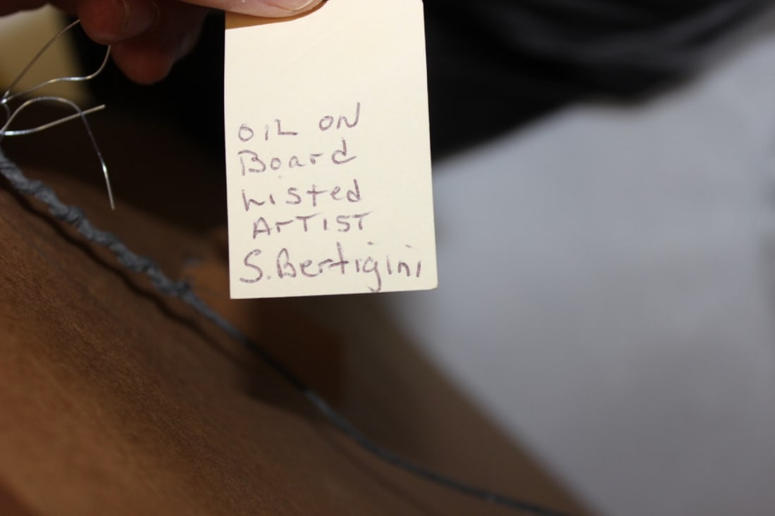 An Oil on Board by Listed? Artist Bertigini - 3