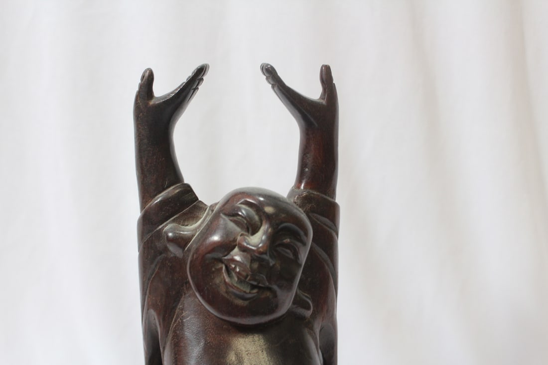 A Vintage Chinese Wooden Buddha - 2
