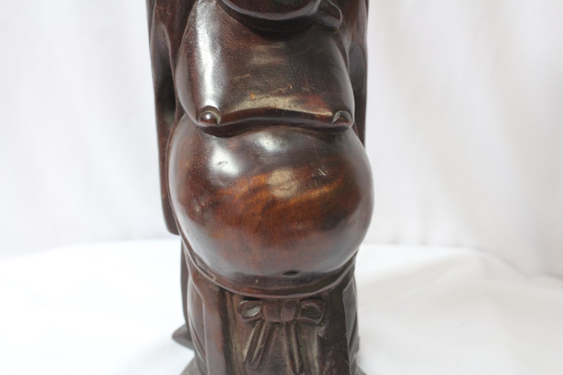 A Vintage Chinese Wooden Buddha - 3