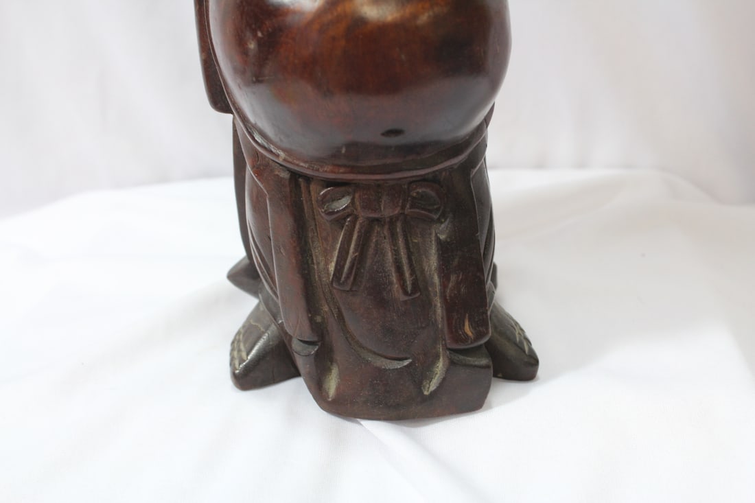 A Vintage Chinese Wooden Buddha - 4