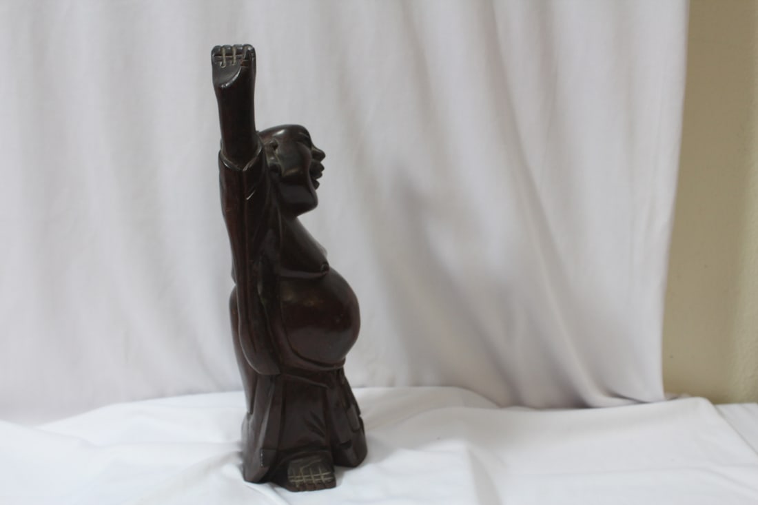 A Vintage Chinese Wooden Buddha - 5