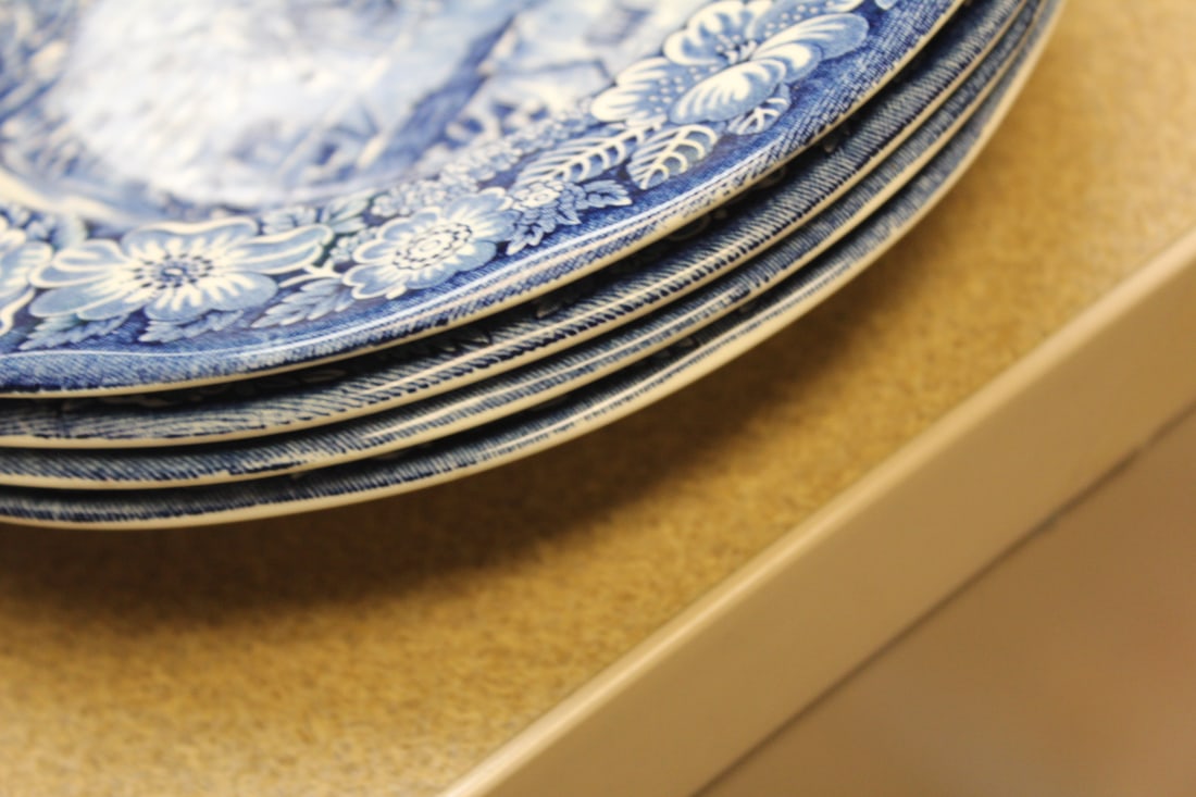 Liberty Blue Victorian Scene Soup Bowl - 2