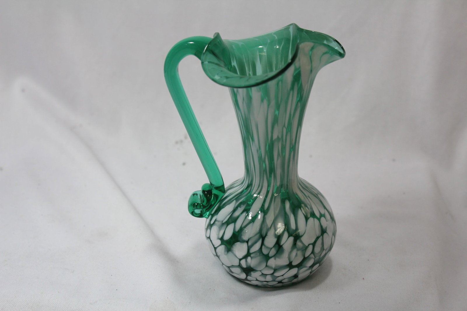Blown Art Glass Ewer - 3