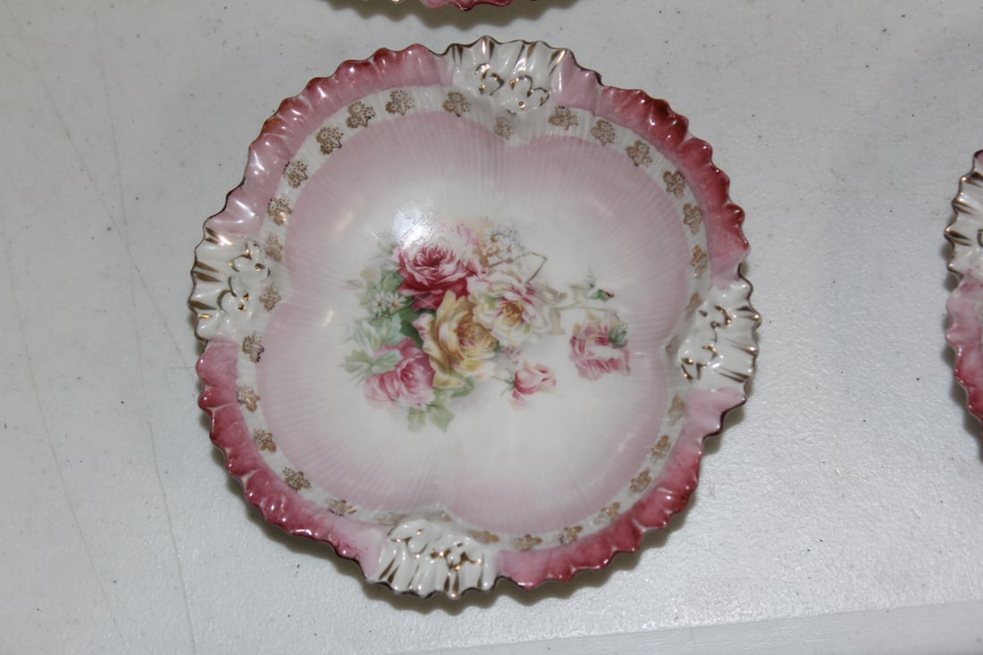 Antique RS Prussia Rose Berry Bowls - 2