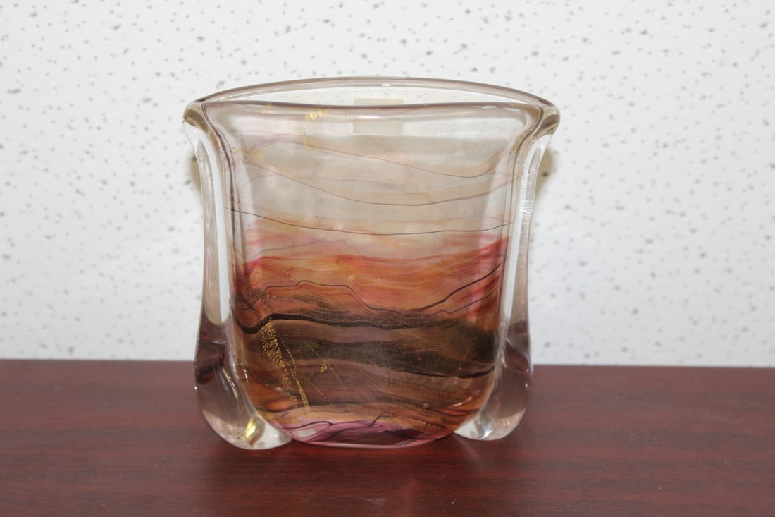 A Signed Gozo Pop Art Glass - 2