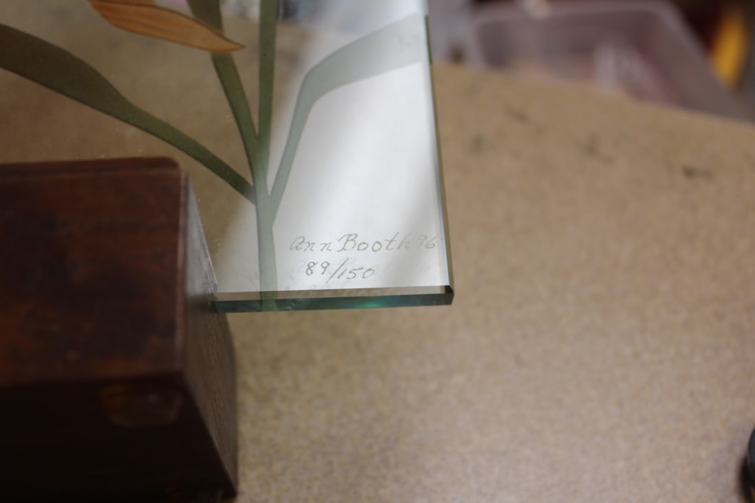 Signed Ann Booth Art Glass Sculpture - 3