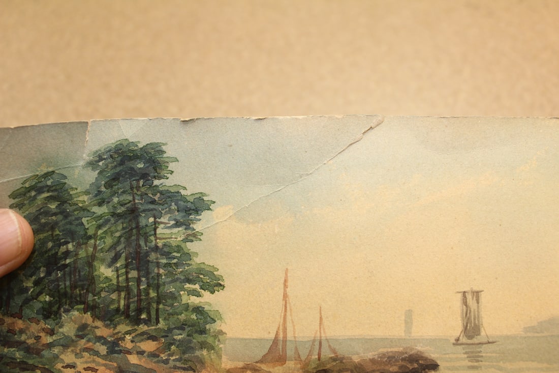 Antique Watercolour on Paper Painting - 3