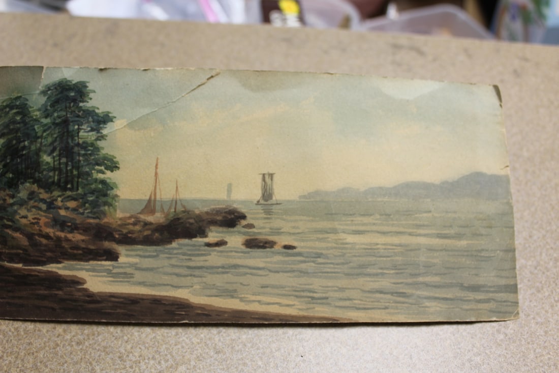 Antique Watercolour on Paper Painting - 4