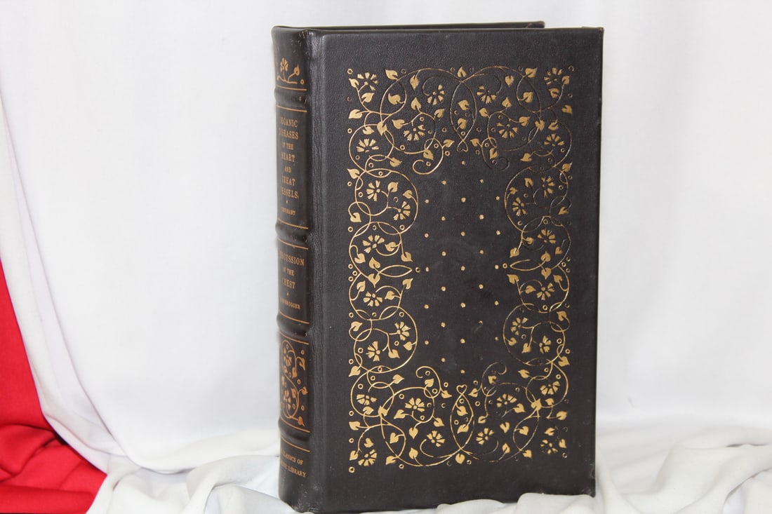 A Leatherbound Hardcover Book on Heart Disease - 8