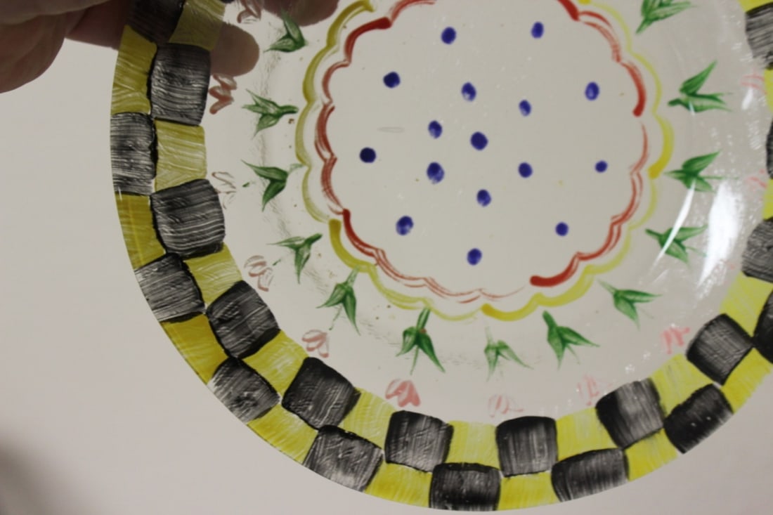 A Hand Painted Plate - 5