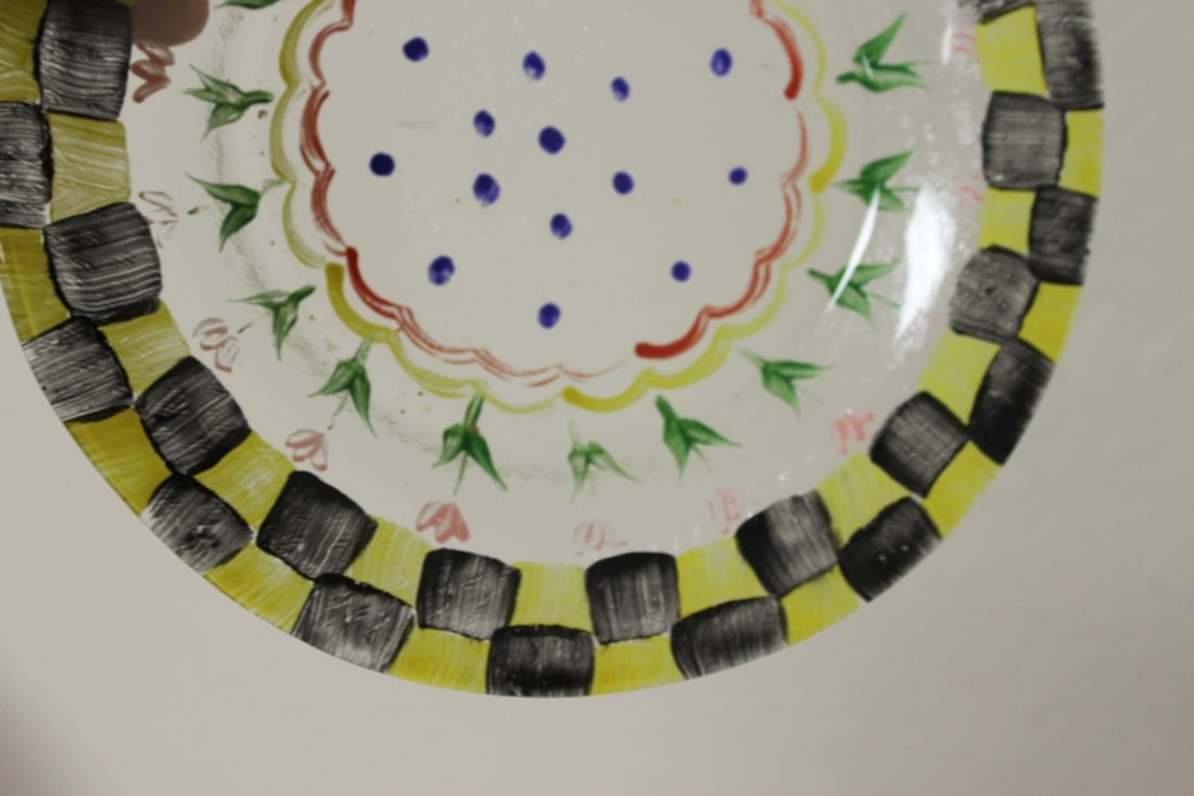 A Hand Painted Plate - 7