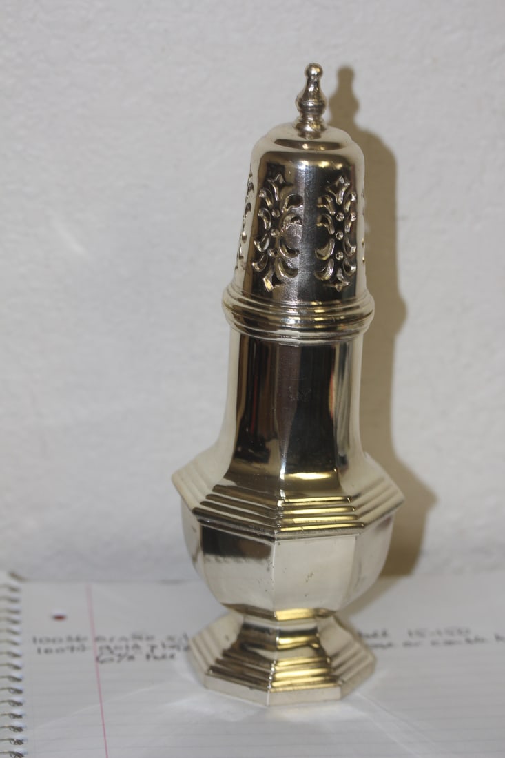 Large Silverplate Shaker: 8" tall