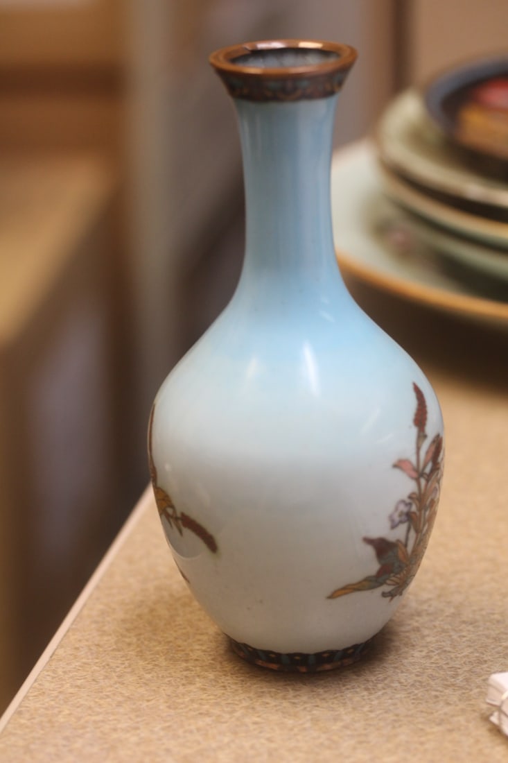 Antique Small Japanese Cloisonne Vase - 2